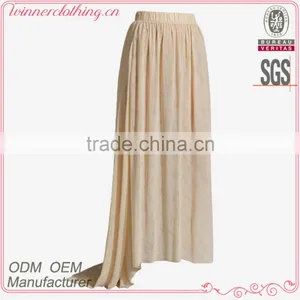 2016 Women Casual Fashion Maxi Skirt Bohemian Elegant Chiffon Long Skirt With Kurti thumbnail-1
