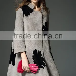 2016 German Style High Quality Windproof Womens Wool Coat thumbnail-4