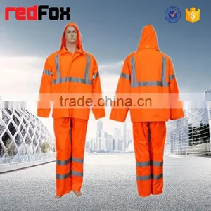 Wholesale Reflective Safety Cycling Rain Jacket thumbnail-1