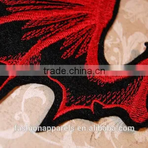 Custom High Quality Embroidered Demon Wings Patch for Clothes Embroidery Patch Made in China Choose Size/color thumbnail-2