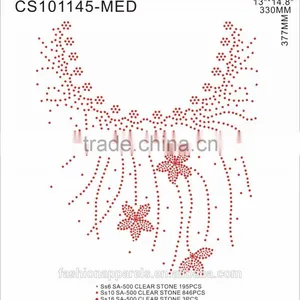 Custom Neck Line Rhinestone/Acrylic /Gem Stone Glitter Hot Fix Rhinestone for Clothing thumbnail-1
