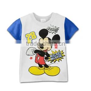 Boys Kids t Shirts Design Brand New Boys Mickey Mouse Cartoon T-shirts Child Clothing thumbnail-1
