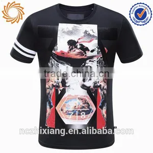 Mens 100% Polyester Sublimation Printing Mma t Shirt thumbnail-1