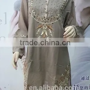 Lady Cotton Embroidery Blouse Skirt thumbnail-1
