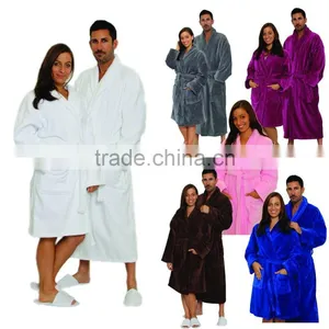 Velour Shawl Bathrobe,hotel Bathrobe,cotton Bathrobe for Promotion thumbnail-1