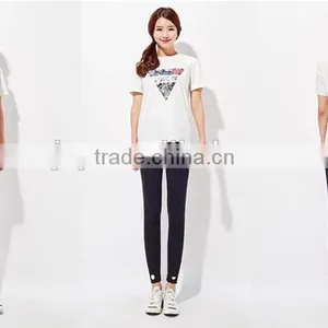 Female Money Navy Blue Knitted Into Joining Together Cultivate One's Morality Leggings thumbnail-4