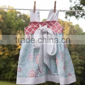 New Arrive Littler Girls Flamingo Dress Kids Summer Printed Dress thumbnail-3