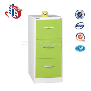 China Manufacturer 3 Drawers Office Steel Filing Cabinet thumbnail-1