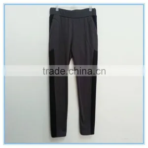 Ladies Casual Pants;fashion Women Tight Pants Stitching Foot Leggings Pencil Trousers;lady Sex Legging Pants Hot Pants thumbnail-3