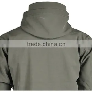 Custom Winter Fashion Baseball Collar Custom Plain Black Men Soft Shell Jacket thumbnail-4