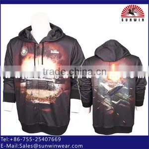 2016 Men Sportwear Fllece Hoody Sweatshirt 3d Sublimation Hoodies Wholesale thumbnail-1