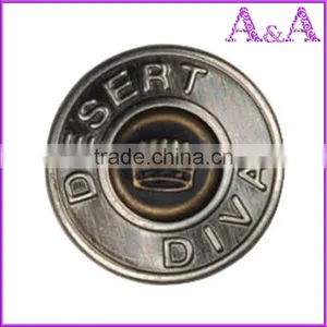 Custom Black Jeans Buttons thumbnail-3
