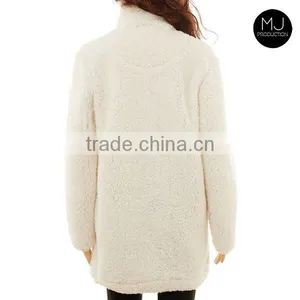 FACTORY Wholesale Plaid Patch Fleece Sweatshirt thumbnail-6