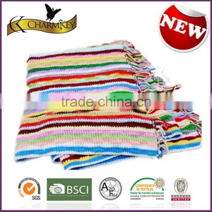 Charmkey Rainbow Color Dyed Hand Knitting Yarn Acrylic Yarn Spring Yarn Wholesale thumbnail-6