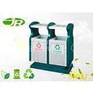 Outside Square Stand Steel Waste Bin Custom Color Classify For School thumbnail-1