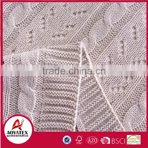 New Design 100% Acrylic Knitted Blanket thumbnail-4