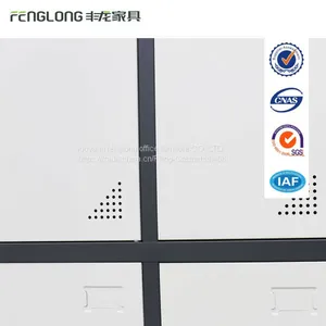 High Quality Steel Almirah 3 Door Locker Wardrobe Design Steel Locker Made in China thumbnail-5