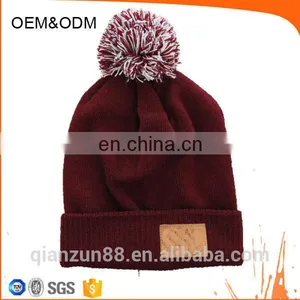 Pom Custom Embroidery Beanie thumbnail-4