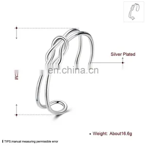 New Design Cheap Arm Bracelet Jewelry Silver Plated Bangle Wholesale for Monaco thumbnail-2