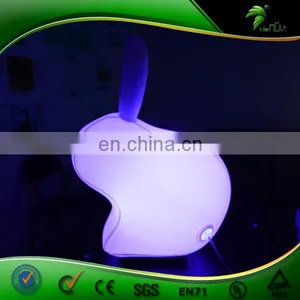 Giant LED Inflatable White Rabbit Events In Stage Decoration For The Party Event Party Supplies Night Club thumbnail-2