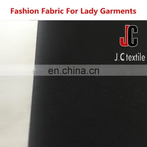 Heavy Polyester Fabric Market Wholesale 100% Polyester Slip Soft Dyed Fabric Crepe Knit Fabric thumbnail-5