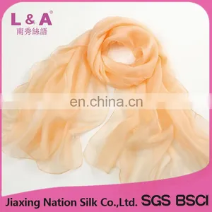 Promotional Products Pure Silk Scarf Long Scarf Shawl Orange Cheap thumbnail-1