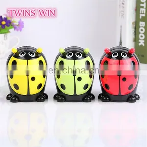 Korean Stationery Flash Ladybug Automatic Pencil Sharpener for School Kids Cartoon Novelty Pencil Sharpeners thumbnail-1