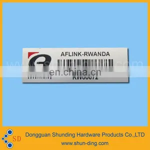 Simple and Practical Metal Bar Code Name Plate thumbnail-1