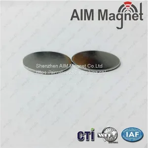 Thin Disk Neodymium Magnet N35 Nickel-coating thumbnail-1