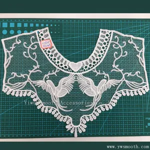 Cotton Crochet Necklace Embroidery Lace Collar Fabric Textile Garment Accessories thumbnail-1