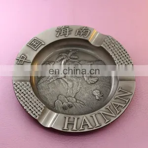 Circular Shallow Trough the Ancient Nickel Ashtray Factory Direct Sale Low Price High Quality Wholesale thumbnail-1