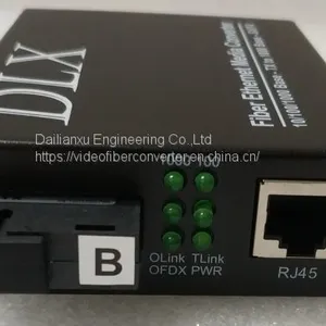 HD IP Camera to Fiber Converter Gigabit Ethernet Fiber Optic Transmitter and Receiver Single Port Fiber Media Converter thumbnail-1