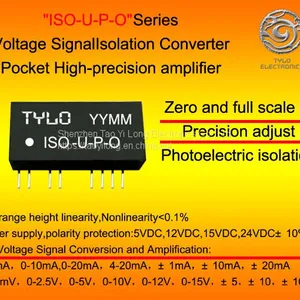 ISO-U1-P1-O5 Voltage Photoelectric Isolation Converter Pocket High-precision Adjust Amplifier 0-5V Covert 0-10V thumbnail-1