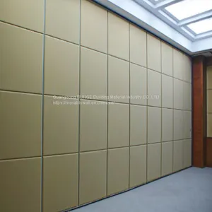 MDF Aluminum Mobile Wood Movable Operable Track Rollers Sliding Partition Walls thumbnail-4