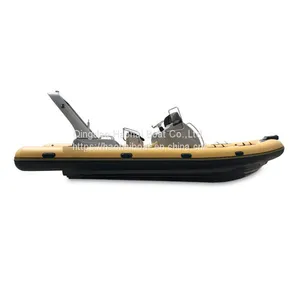 CE Approval 6.8m Fiberglass Hull Inflatable Yacht Boat Rib 680 for Sale thumbnail-3