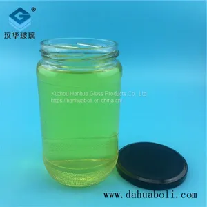 Manufacturer's Direct Sale of 600ml Glass Bottles of Spicy Sauce Can Glass Bottles Wholesale of Food Glass Bottles thumbnail-1