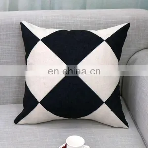 I@home Simple Modern Geometric Series Car Print Linen Sofa Pillow Cushion Cover thumbnail-6