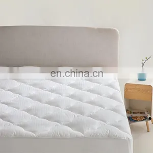Hypoallergenic Super Soft Breathable King Queen Size 500GSM Mattress Pads For Adults thumbnail-6
