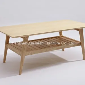 Wooden Quentin Coffee Table With 2 Layer Storage Simple Coffee Table Small Square Coffee Table thumbnail-3