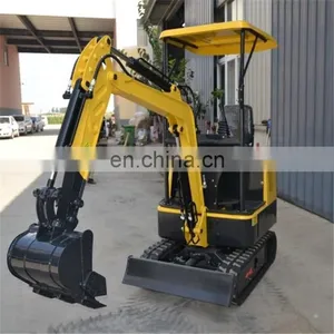 Water Cooling Double Cylinder Engine Narrow Bucket Mini Excavator 1 Ton for Sale thumbnail-3