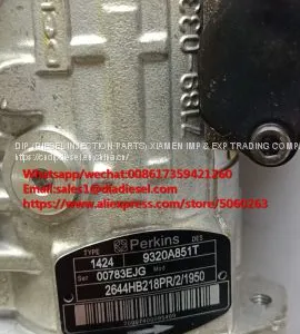 Perkin 4 Cylinder Diesel Fuel Injection Pump 9320A851T for Sale thumbnail-2
