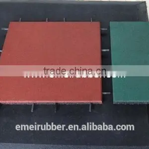 Interlocking Gymnasium Rubber Tile thumbnail-1