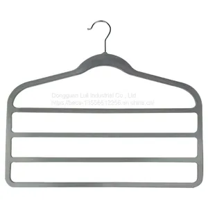 Various Styles Rose Gold Hook Flocking Hanger Non-Skid Velvet Hanger thumbnail-1