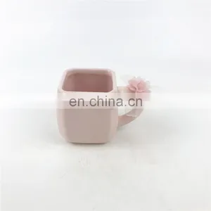 Custom Pink Square Swan Shaped Animal Ceramic Coffee Mug thumbnail-5