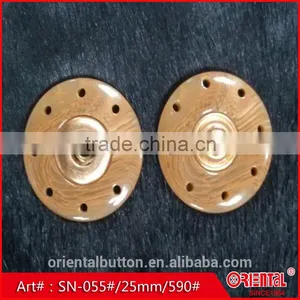 Imitated Griotte Gold Metal Center 2 Parts Snap Button thumbnail-1