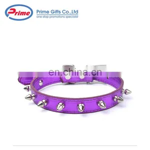 Cheap Price Colorful Pu Leather Spiked Dog Collar thumbnail-2