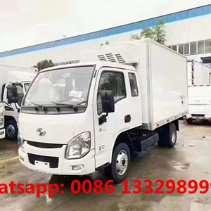 Good Price YUEJIN S70 4*2 LHD Gasoline Cold Van Box Truck 1T-1.5T Loading Capacity for Sale thumbnail-2