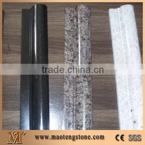 Chinese Manufacture Latte Beige Marble Bullnose Molding ,Border Decos for Wall thumbnail-3
