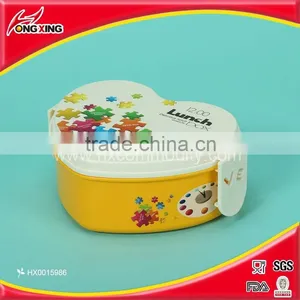 Heart Shaped Plastic Tiffin Lunch Box / Bento Box for Children thumbnail-5