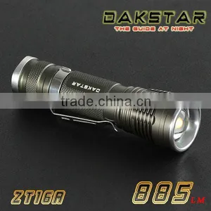 DAKSTAR ZT16A T6 885LM Aluminum LED 18650 Zoom Rechargeable Flashlight With CREE thumbnail-1